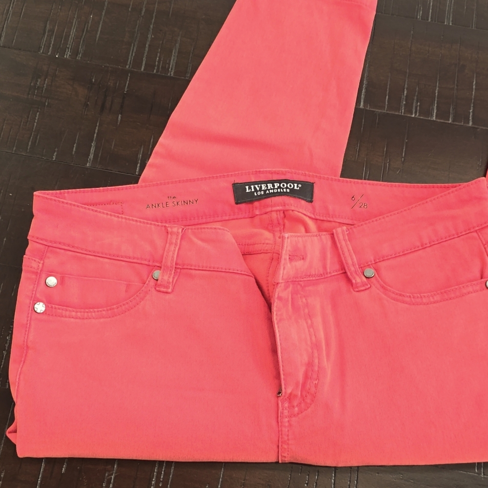 Liverpool Coral Ankle Skinny Jeans